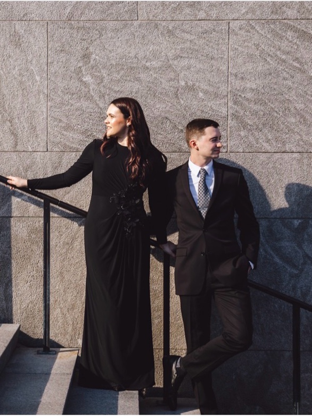 Mac Duggal Black long formal gown